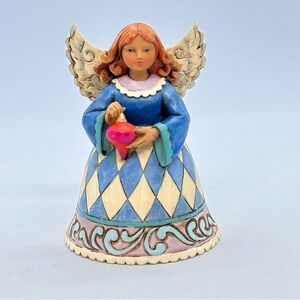 Jim Shore 4025628 Mini Christmas Angel Holding Ornament Figurine 3.5" INCOMPLETE